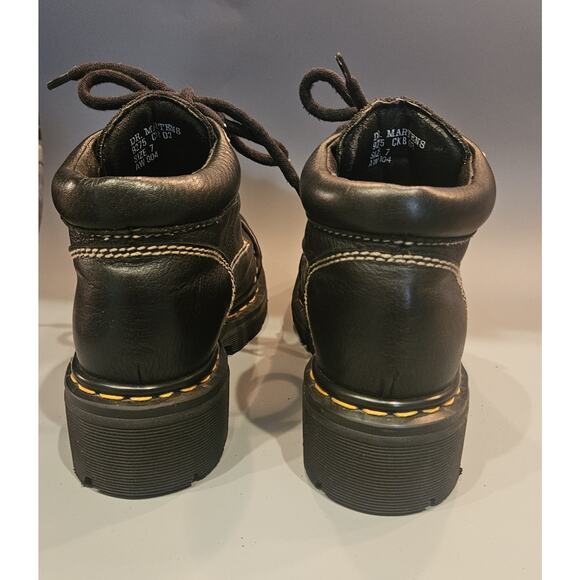 Dr. Martens 90s Black Boots 9275 England Sz US 10 Y2K combat Ankle EUC